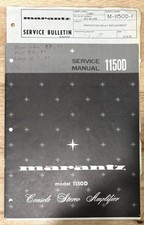 Marantz 1150D Service Manual w/Service Bulletins - NOT A COPY