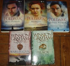 Winston Graham POLDARK saga 1-5 Ross, Demelaz, Jeremy, Warleggan, Black Moon