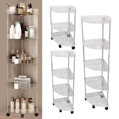 Badezimmer Standregal Mobile Flaschenzug Küchenregal Organizer Duschorganizer
