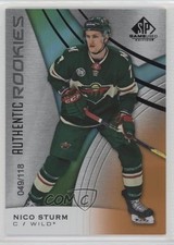 2019 SP Game Used Authentic Rookies Orange Rainbow 49/118 Nico Sturm #189 00re