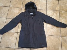 Lands End Squall Insulated Waterproof Winter Parka Jacket Womens M 10-12 Black