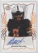 2021 Leaf Trinity Portraits Rodarius Williams #TPA-RW2 Auto v9t