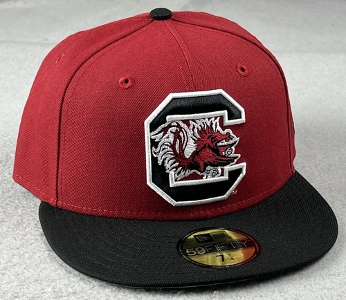 NEW ERA South Carolina Gamecocks 59Fifty Fitted Hat Size 7 1/4 NEW