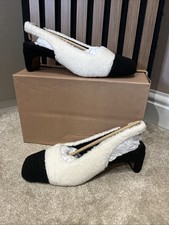 Asos Design Shelly Toecap Slingback Mid Shoes In Borge Brand New Size Uk 4