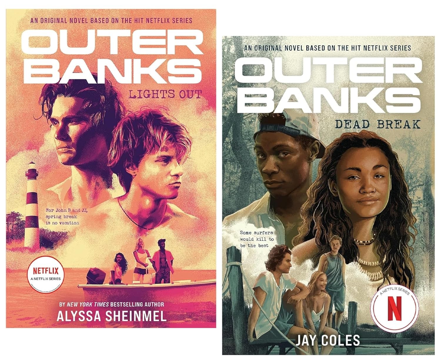 Outer Banks by Alyssa Sheinmel & Jay Coles 2 Books Collection Set Dead Break