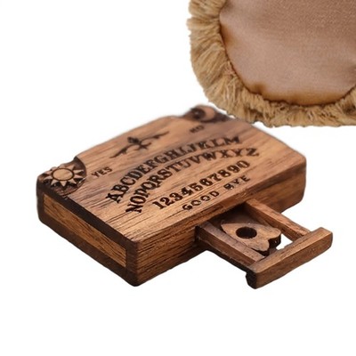 Tavola mistica in miniatura, piccola tavola Ouija, regalo tavola Ouija, tavola mistica in legno, piccola tavola Ouija in legno, arredamento Ouija familiare, tavola in legno Planchette, tavola Ouija de