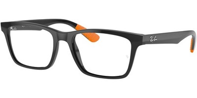 Ray-Ban Polished Black Square Eyeglass Frames - RX7025 5417 57