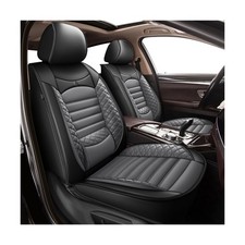 Seat Covers, 5 Seats Full Set Faux Leather Car Seat Covers for Ford Escape 20...
