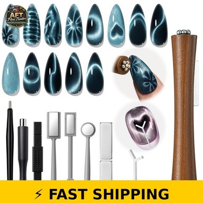 Modelones Cat Eye Magnet Set - 10pcs Nail Art Tools Kit