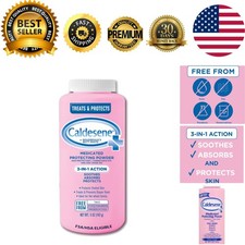 Gentle 5 Oz Medicated Body Powder with Zinc Oxide - Ideal for Diaper Rash Relief