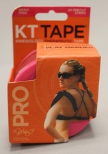 KT Tape Pro Athletic Tape - 20 Precut Strips - Hero Pink - New
