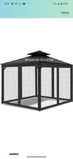 Gazebo Universal Replacement Mosquito Netting, 10' x 12' Outdoor Mesh Netting...