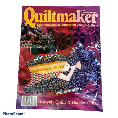 Quiltmaker Magazine for Todays Quilters November December 1996 No 52 