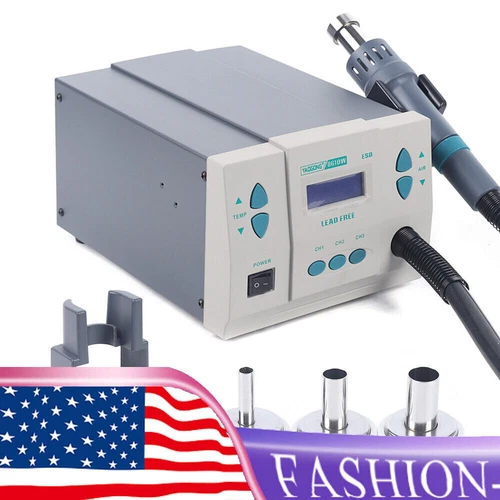 861DW 1000W Soldering Hot Air Heat Gun Hot Air Rework Station Digital Display