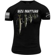 Grunt Style Fish Size Matters T-Shirt - Black