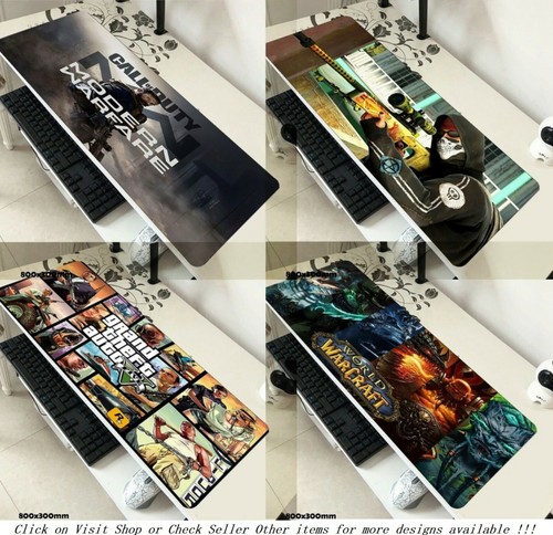 CS GO Extra Large Gaming Keyboard Mouse Mat Non-Slip for PC Laptop Desk 80x30cm - Afbeelding 5 van 10