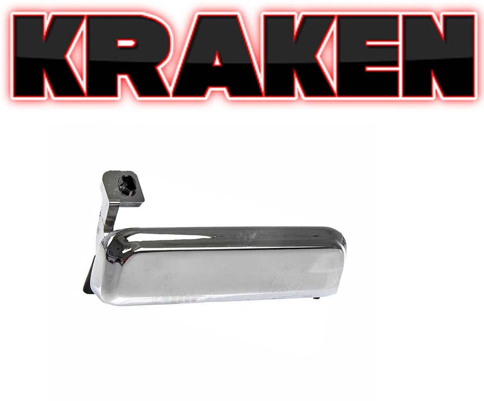 Outside Door Handles For Ford Ranger 1983-1992 Bronco II 84-90 Chrome Metal Pair - Image 2 of 4
