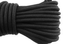 BUNGEE ROPE / Elasticated Shock Cord, 6mm BLACK, 10 metres - 30 metres