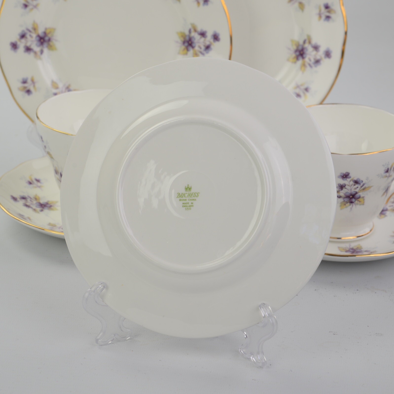 Duchess Bone China, 21 Piece Tea Set, Violets eBay