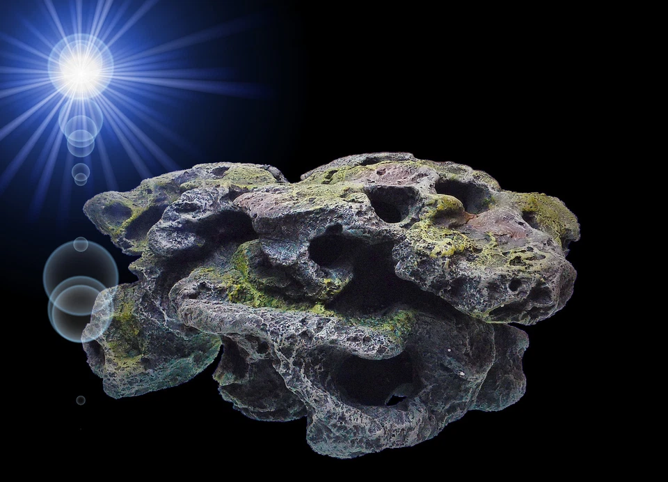 TOP Aquarium Deko 🍀 LOCHGESTEIN XXL 🍀 Lava Felsen Terrarium Dekoration Zubehör - Bild 4 von 4