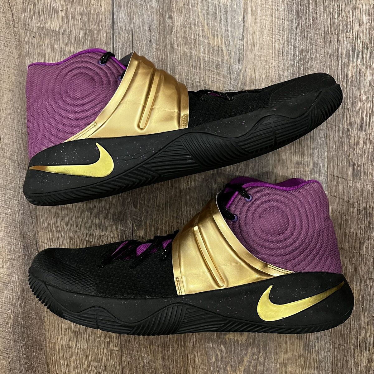 Nike Kyrie 2 ID iD Black Purple Gold Size 16 Sneakers Shoes Nike Kyrie 2 ID iD Black Purple Gold Size 16 Sneakers Shoes