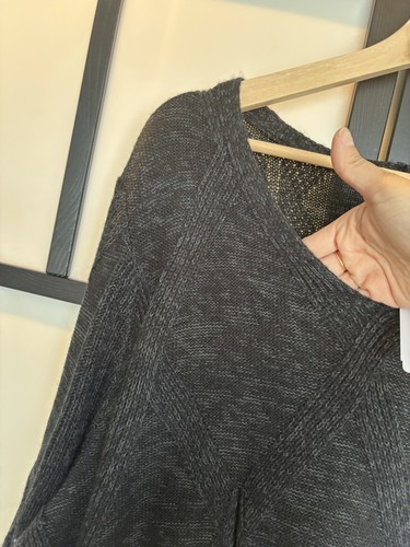CJ Banks Sweater Gray Heathered Knit Lightweight Women’s 2X Capsule Minimal NWT - Picture 4 of 12