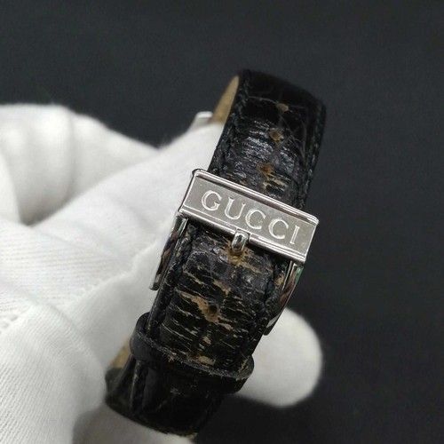 Gucci 5500M Silver Men Quartz Swiss Made Watch Working Used - Picture 5 of 9