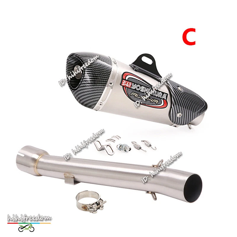 For Yamaha FZ1 FZ1N FZS1000 2001-2005 Exhaust Mid Pipe Slip On 51mm Muffler Tips - Image 4 of 4