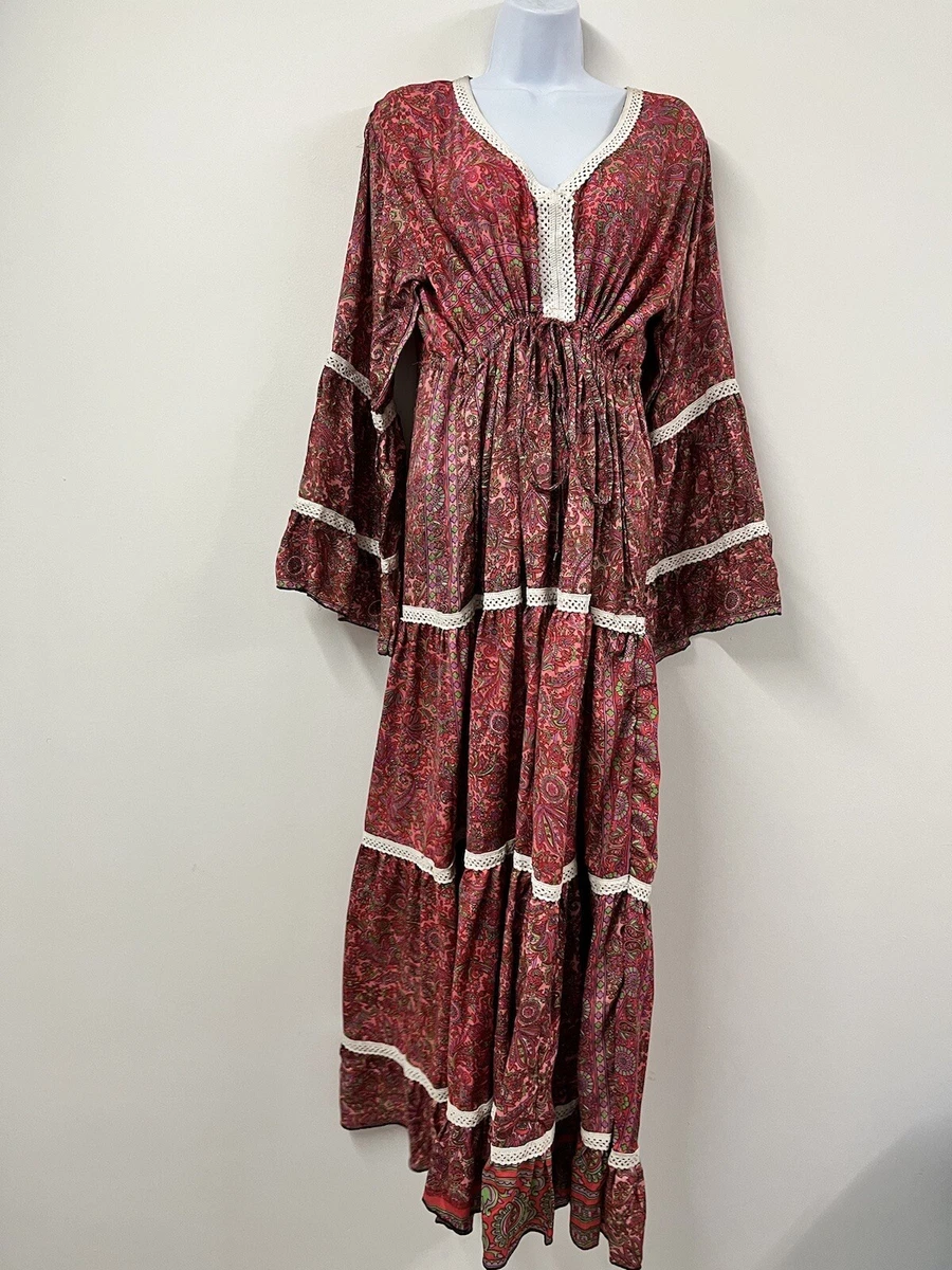 gypsy boho maxi dresses uk Maria Boho Maxi Dress Jade  Goose Island