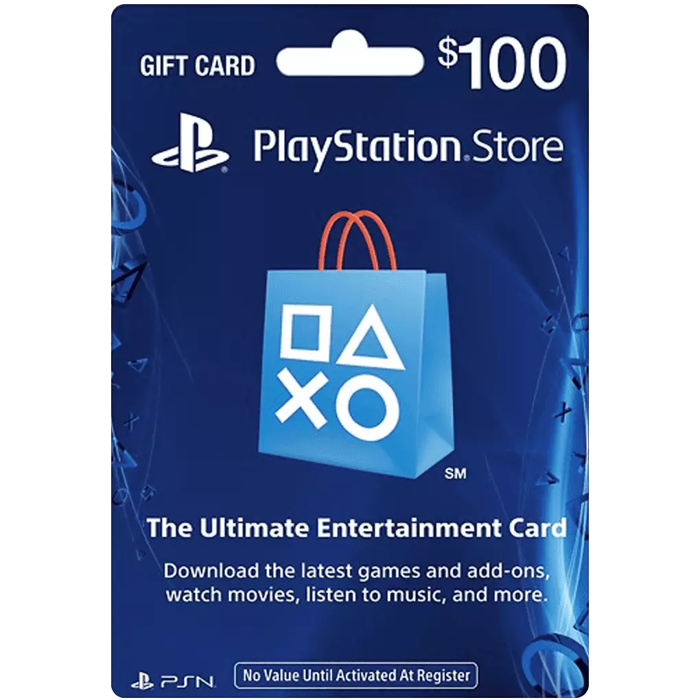 Sony US Playstation Network Playstation Store PSN USD 100 Dollar Code PS5  PS4