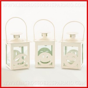 Lanterne Con Smile Bianche In Metallo Bomboniere Compleanno 18 Anni Offerta Ebay