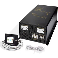 9000W Split Phase Pure Sine Wave Inverter 48V to 120V 240V Car Solar Home Wired