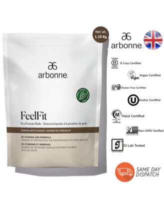 ARBONNE FeelFit Erbsenprotein-Shake mit Schokoladengeschmack für Muskelaufbau BBF 12/25