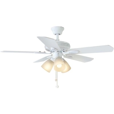 Hampton Bay Glendale 42 In White Led Ceiling Fan 1000044891 792145369226 Ebay