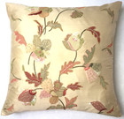 Anke Drechsel Cushion Haute Couture Floral Bestickt Beige Grün Rosa Kissen