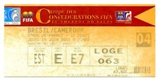 Ticket Confed-Cup 2003 #04 Brazil - Cameroons