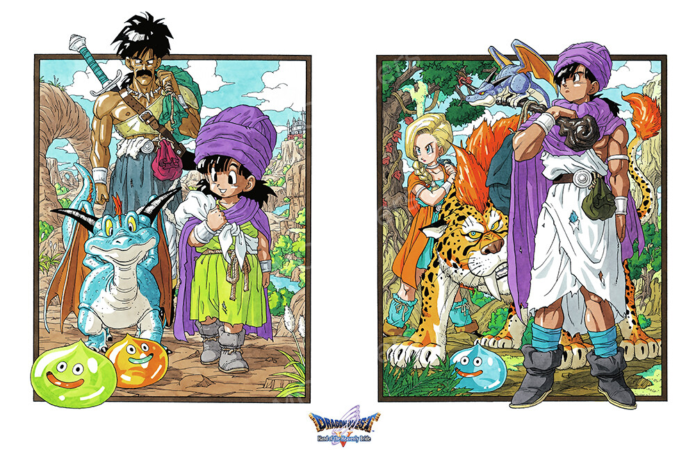 Dragon Quest V Hand of Heavenly Bride PS2 DS Premium POSTER MADE