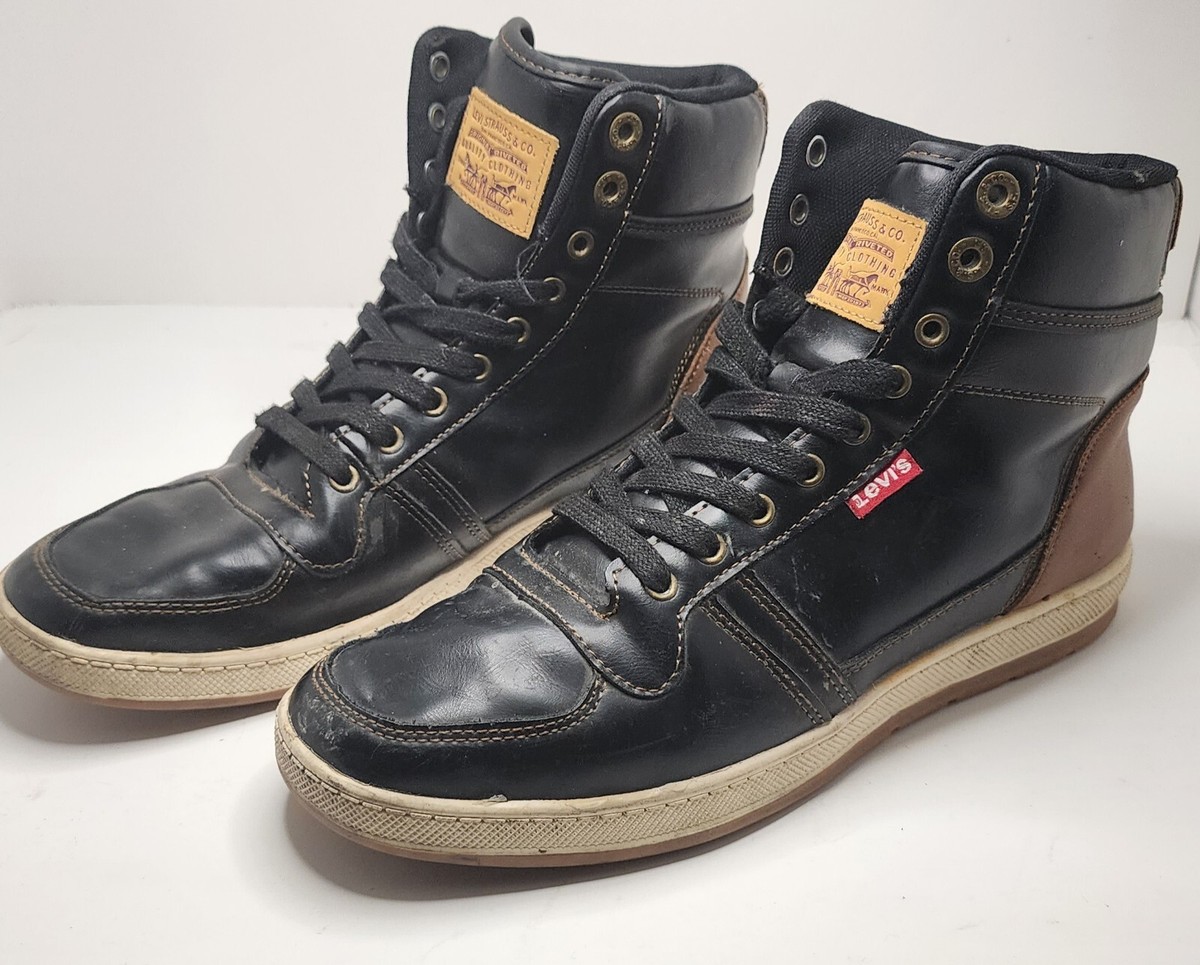 Levis Stanton Burnish (Black Tan) Lace Up (Shoes 9) COMFORT SOLE