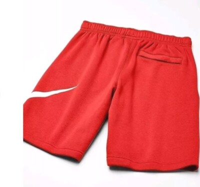 NEW* Men's NIKE CLUB FLEECE GRAPHIC SHORTS RED (BV2721 658), Sz SM
