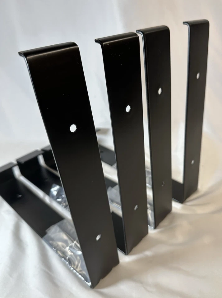 Two (2) Window Planter Box Bracket Metal Black 10 1/2" D x 10 1/4" T Mayne - Image 4 of 4