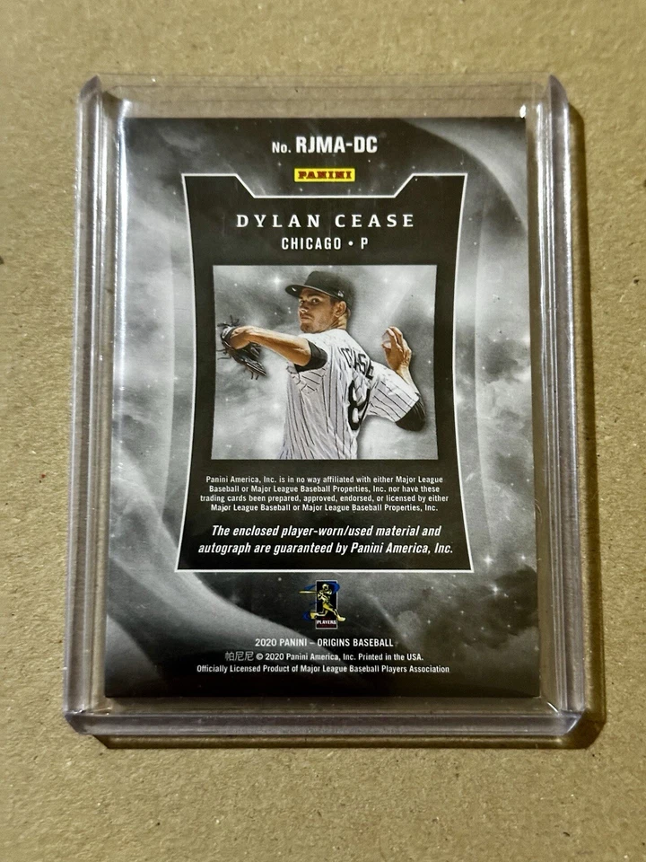 2020 Panini Origins Dylan Cease Rookie Jumbo Patch Auto #RJMA-DC 75/99  - Image 2 of 2