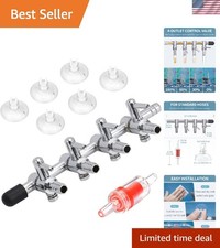 4-Way Aquarium Air Flow Control Lever Valve Manifold for Air Pumps Fish Tank ...