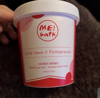 ME! Bath Shower Sherbet Sugar Scrub - Pomegranate - 16 oz Sealed