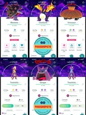 Pokémon PTC Go - Shiny Gigantamax Background Dark Skies ✨