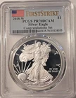 2018 American Silver Eagle PCGS PR-70 DCAM Silver Eagle Congratulations Set FS