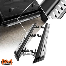 For 18-24 Jeep Wrangler JL 4-Dr Silver Dropped Step Side Nerf Bar Running Board