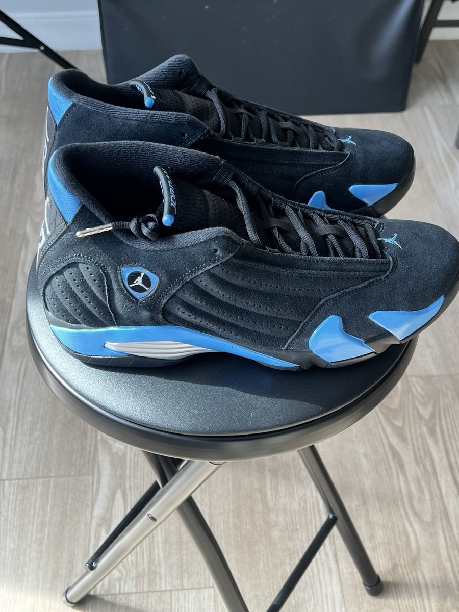 Jordan Air Jordan 14 Retro Black University Blue Suede 487471-007