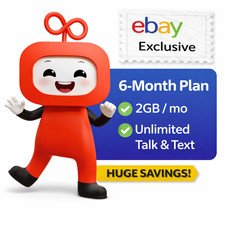 6 Month Prepaid Plan  2GB High Speed Data  Unlimited Talk  Text  T-Mobile