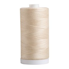 Connecting Threads Ivory 100 Cotton Thread for Sewing, Quilting, and Cream