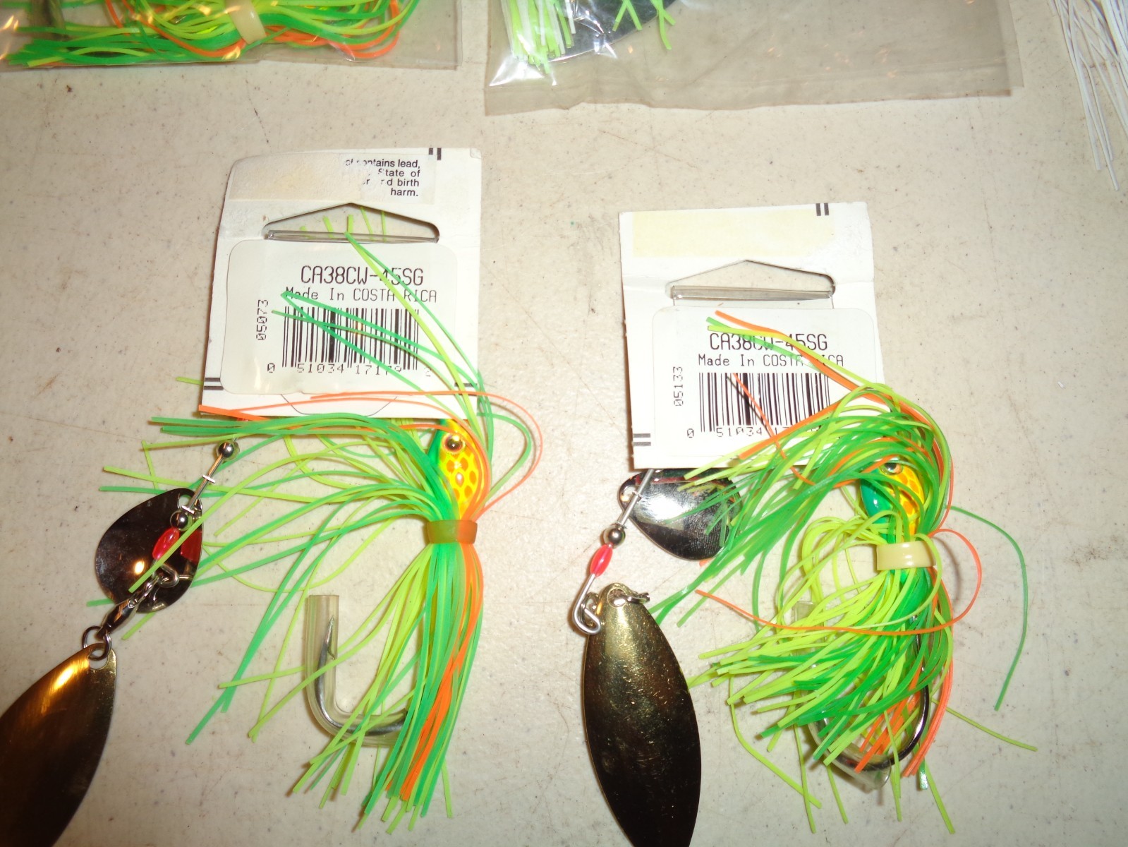 10 Cabela's STRIKE KING SPINNERBAIT 3/8OZ., CR38CW-45SG gold, CA38CW-12GS silver - Image 5